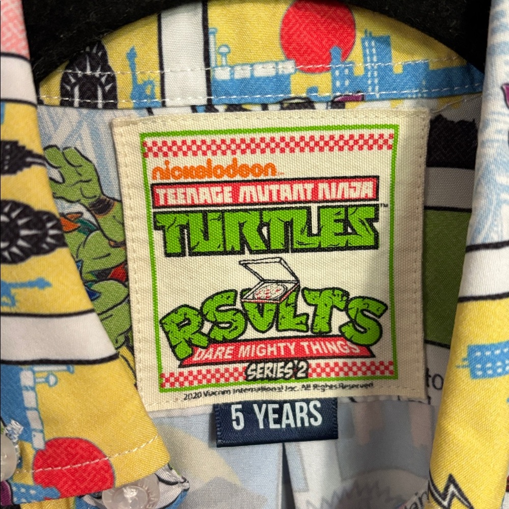 RSVLTs Teenage Mutant Ninja Turtles Button Down - Picture 3 of 5